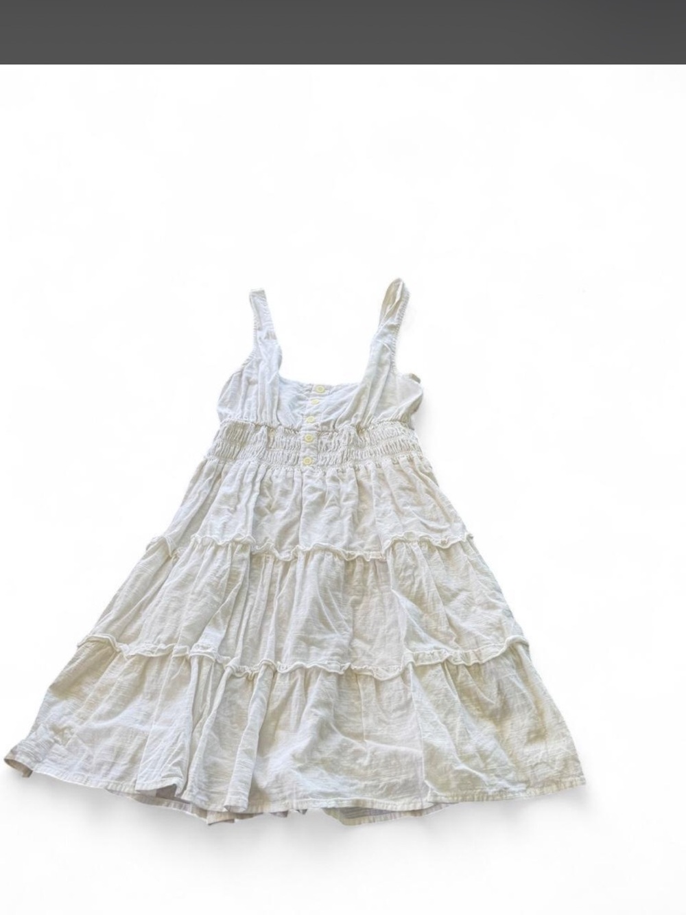 Urban Outfitters White Tiered Midi Sundress